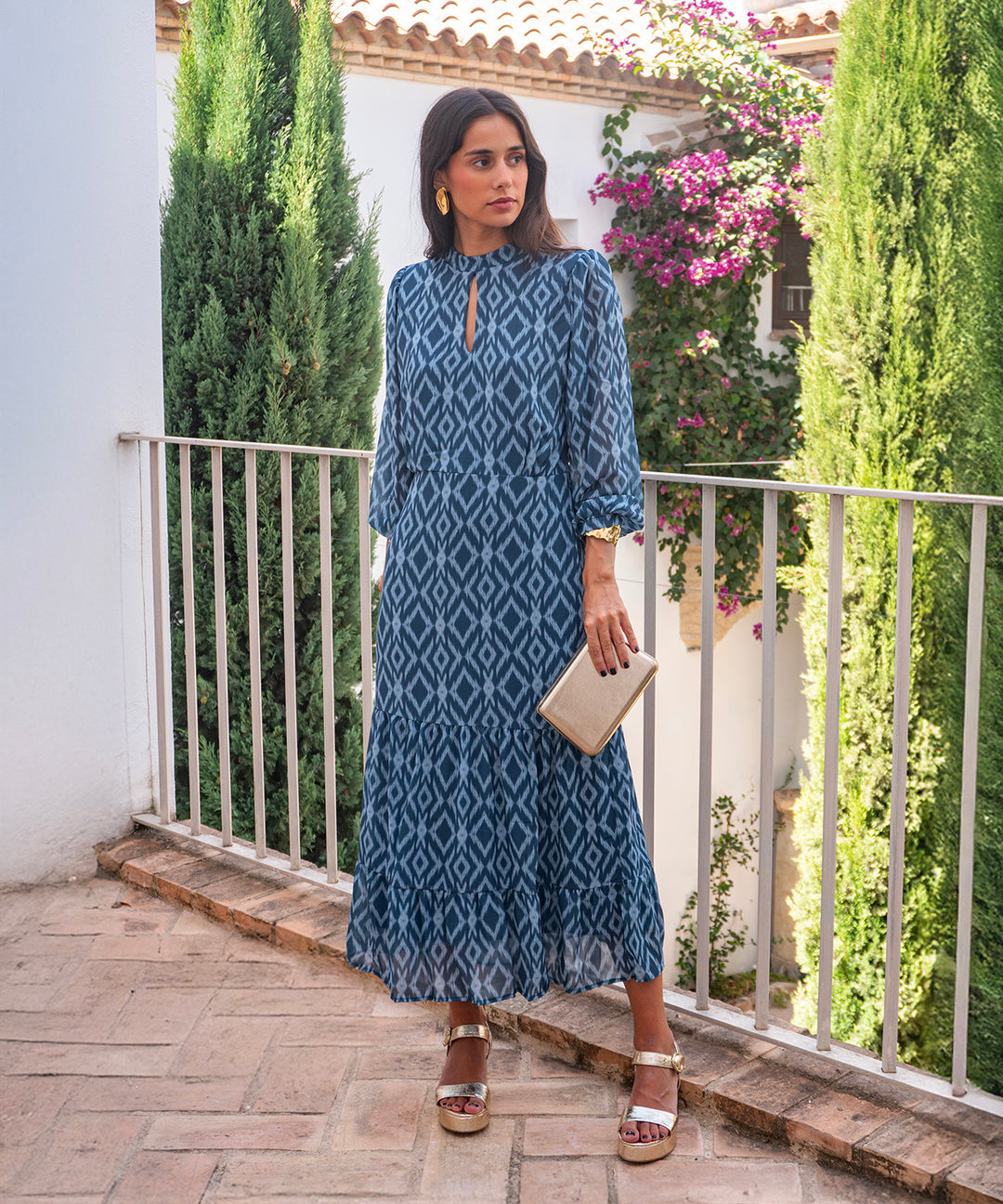 Vestido estampado Arezzo