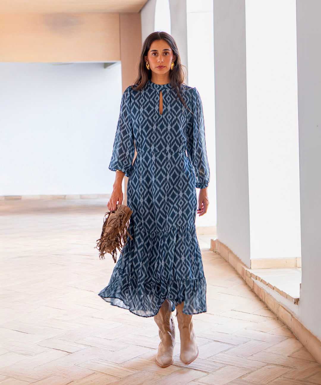 Vestido estampado Arezzo