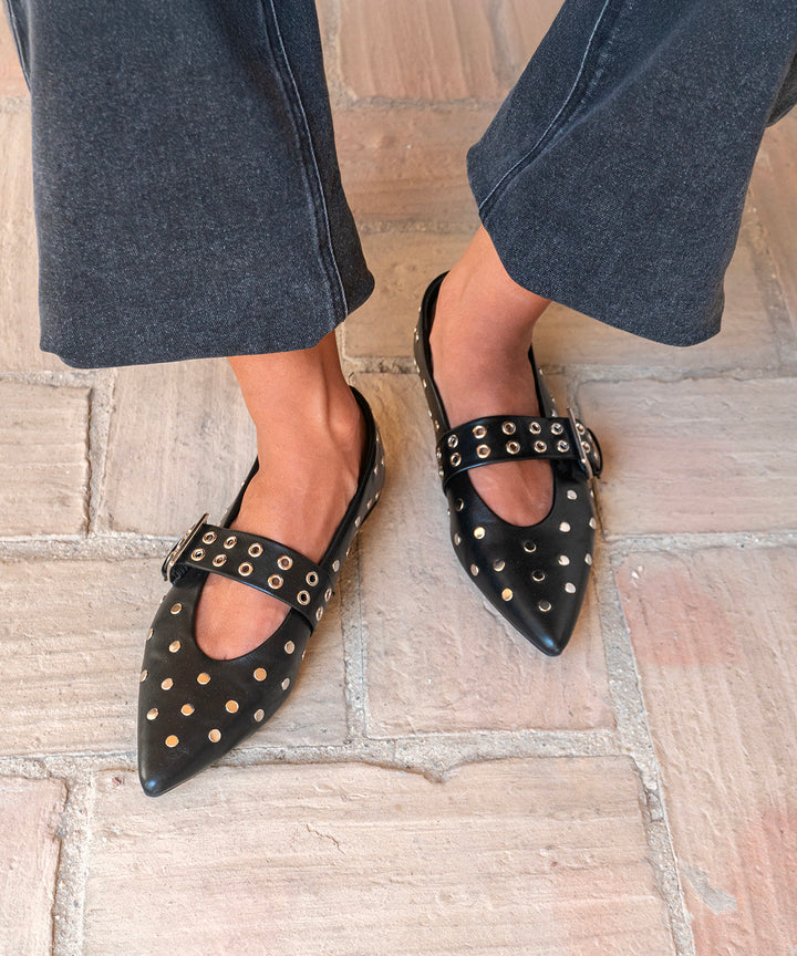 Bailarina tachas Black