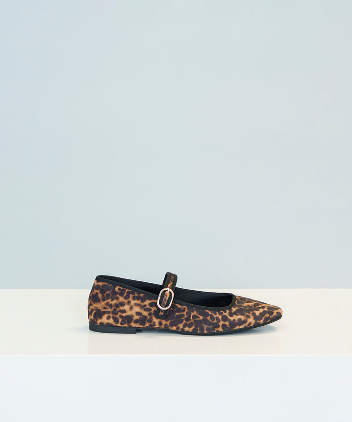 Velvet leopard ballerina