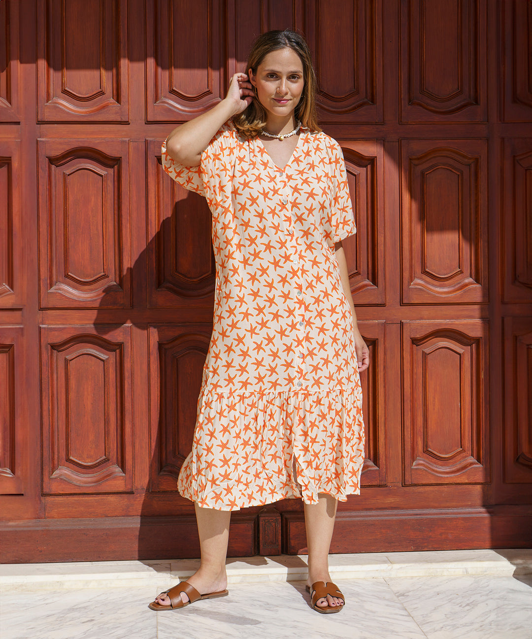 Starfish midi dress