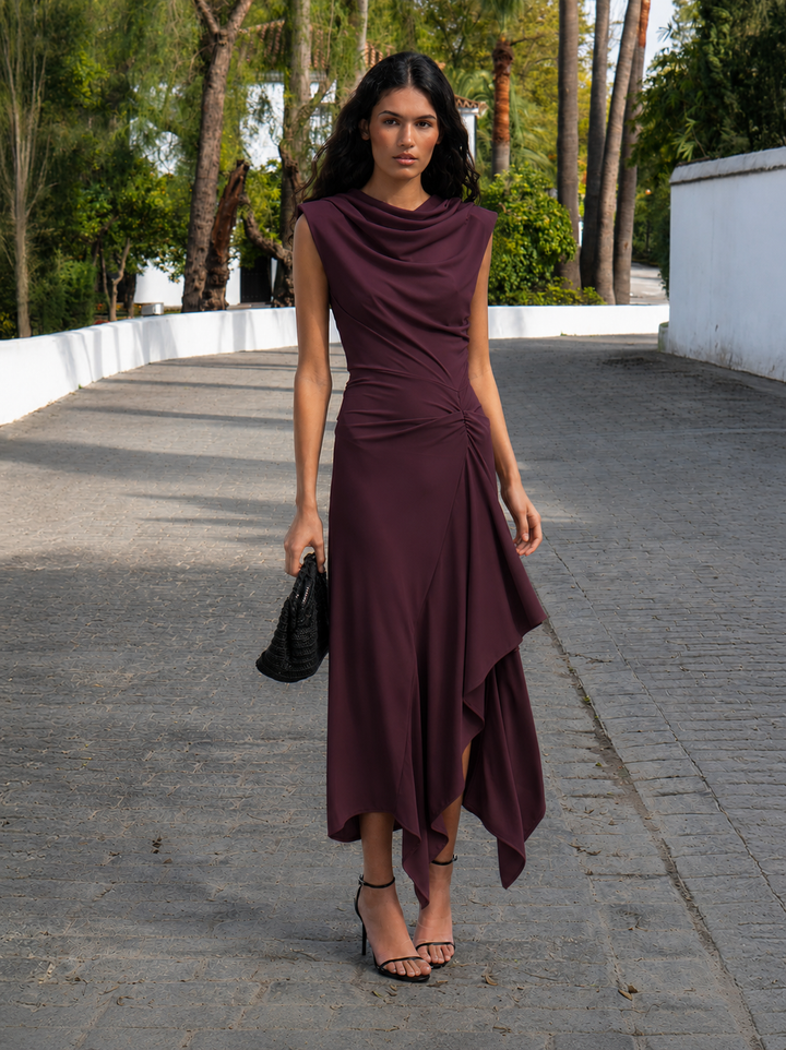 Vestido Clavel ciruela