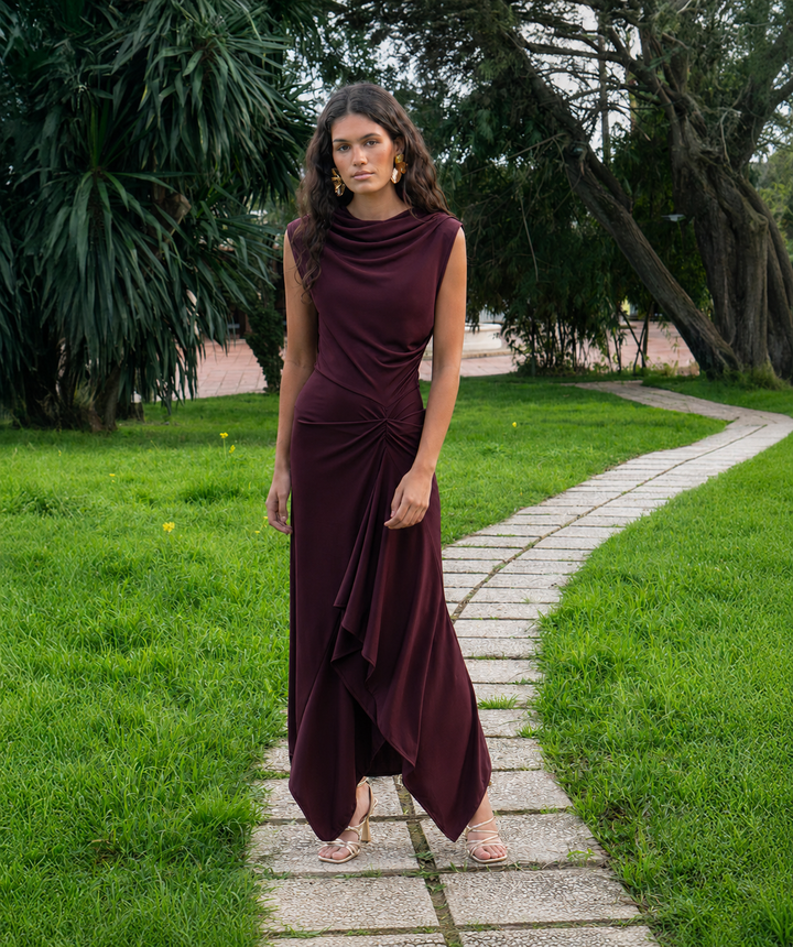 Vestido Clavel ciruela