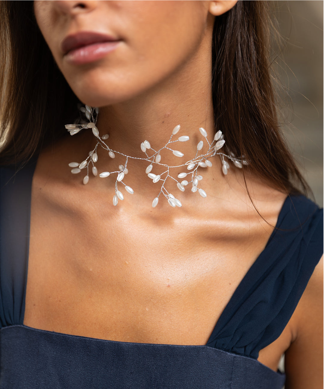 Choker floral Nieve