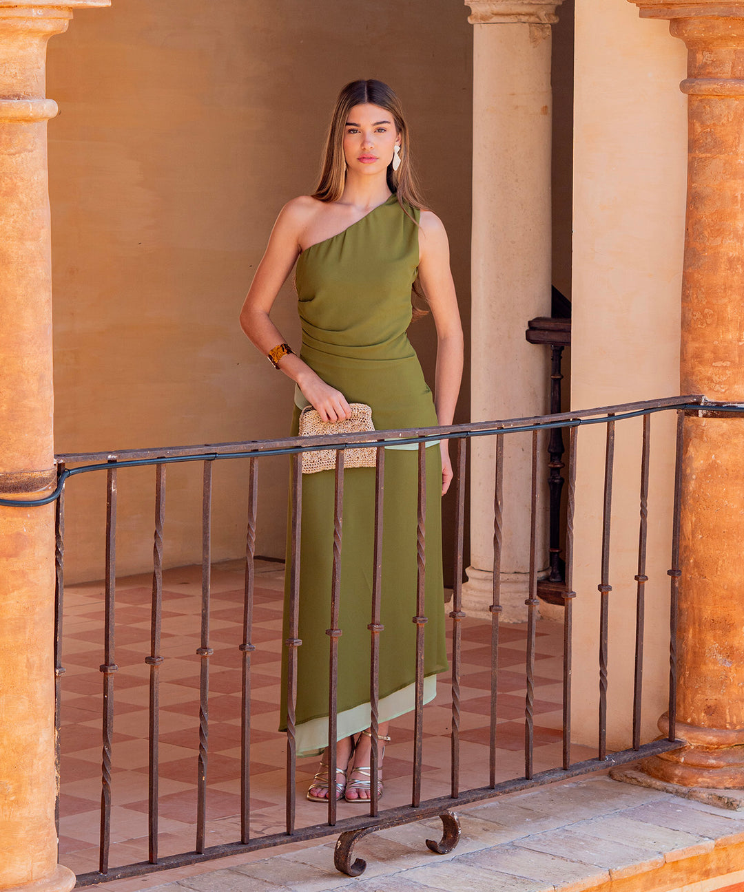 Vestido Bravia salvia
