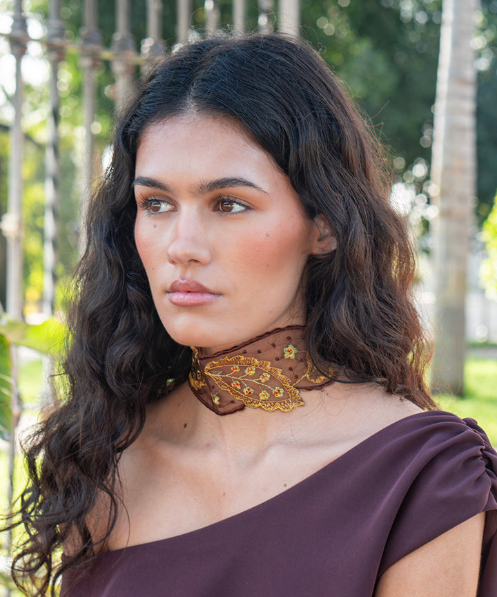 Chocker Gala marron