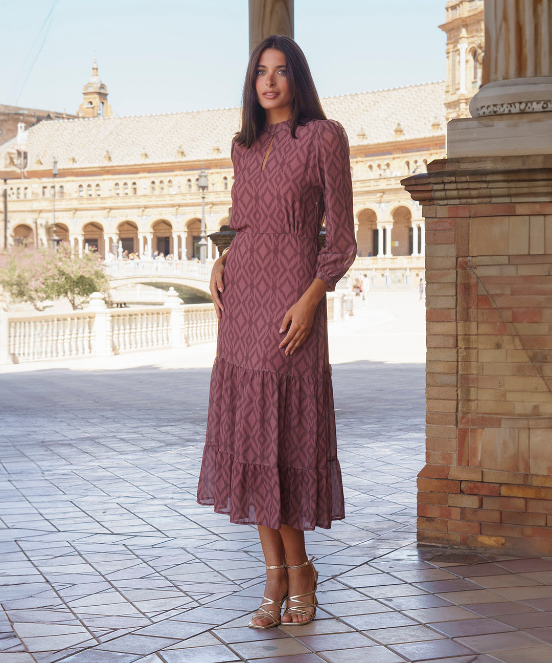 Vestido estampado Arezzo