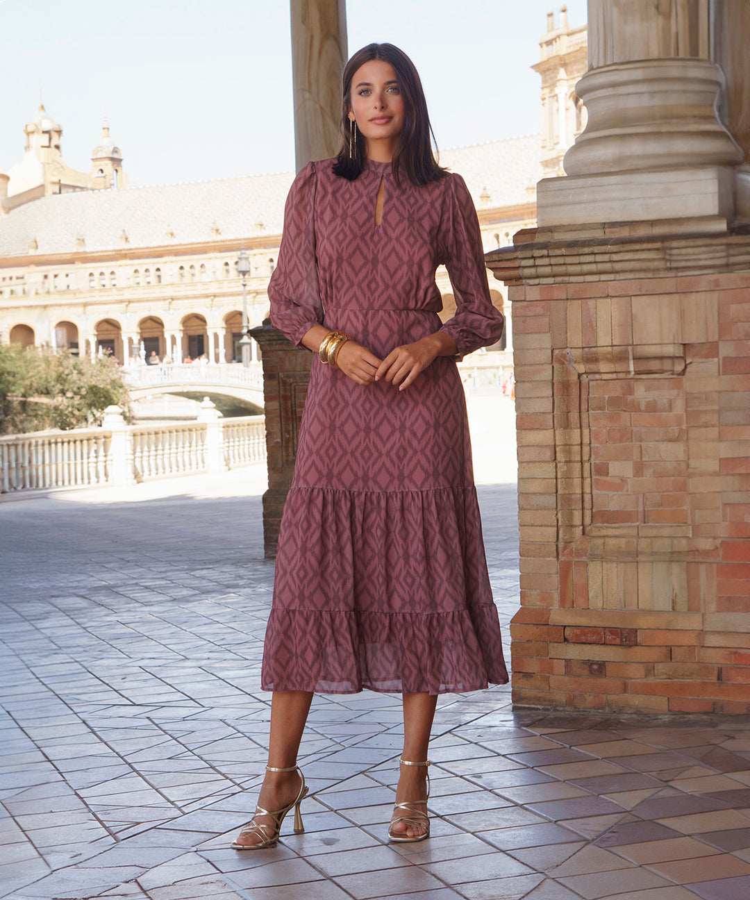 Vestido estampado Arezzo