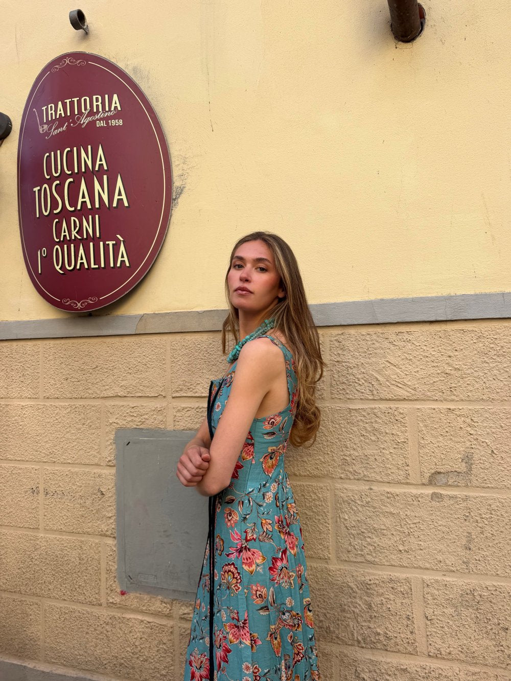 Detalle estampado vestido bettina alliwant