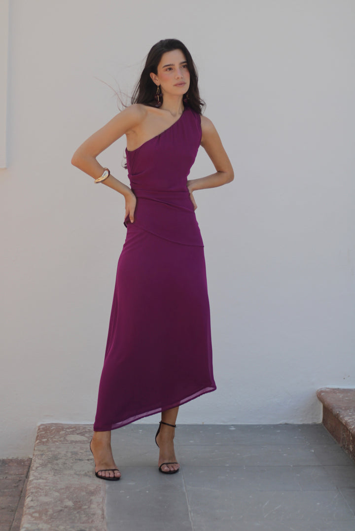 Vestido Bravia ciruela