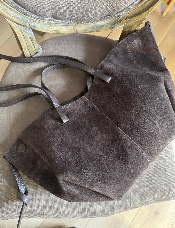 Suede Shopper Bag