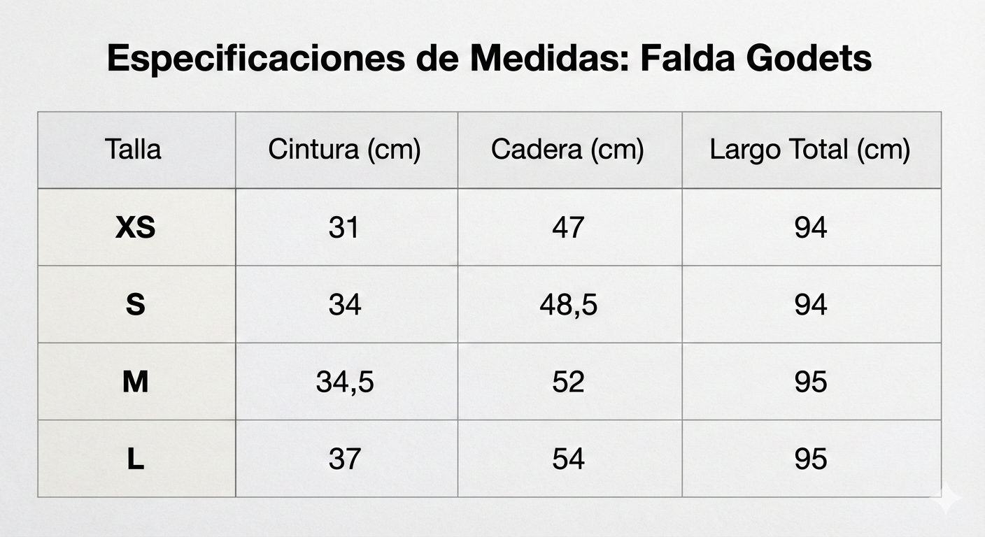 Tabla de Medidas >>