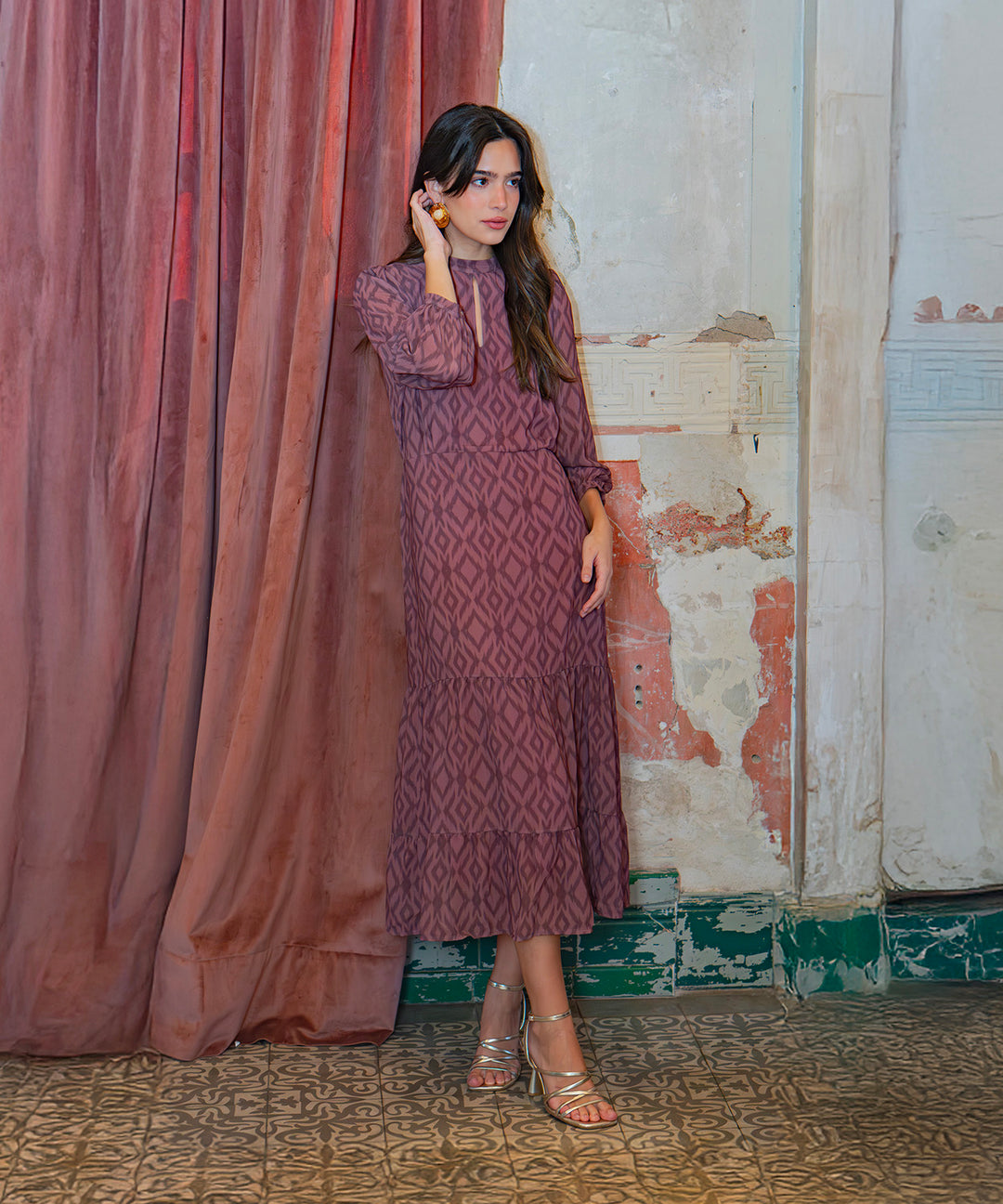 Vestido estampado Arezzo