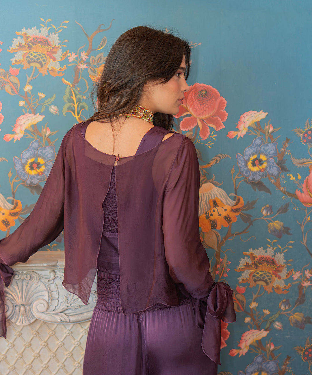 Blusa capa seda gundy