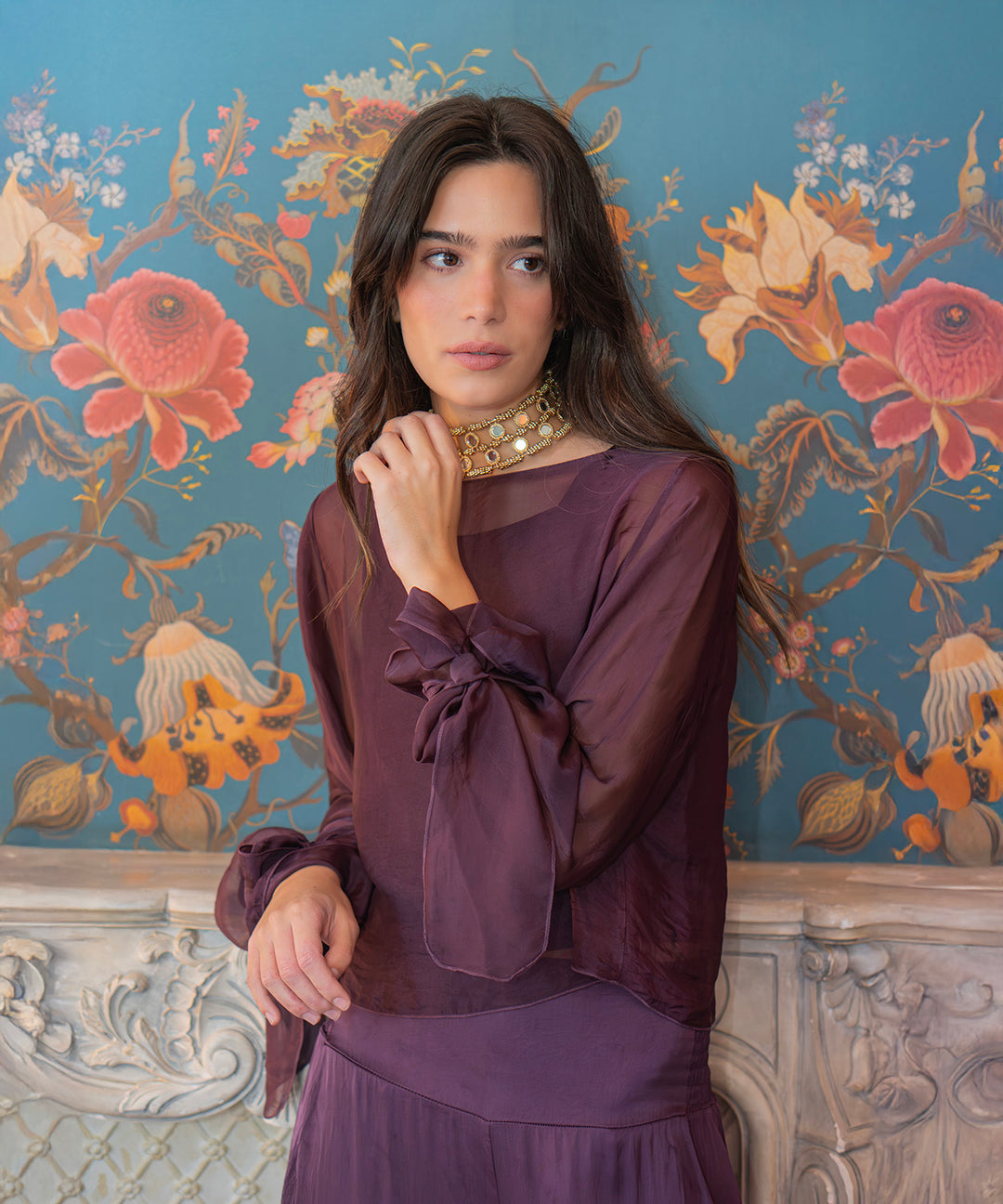 Blusa capa seda gundy