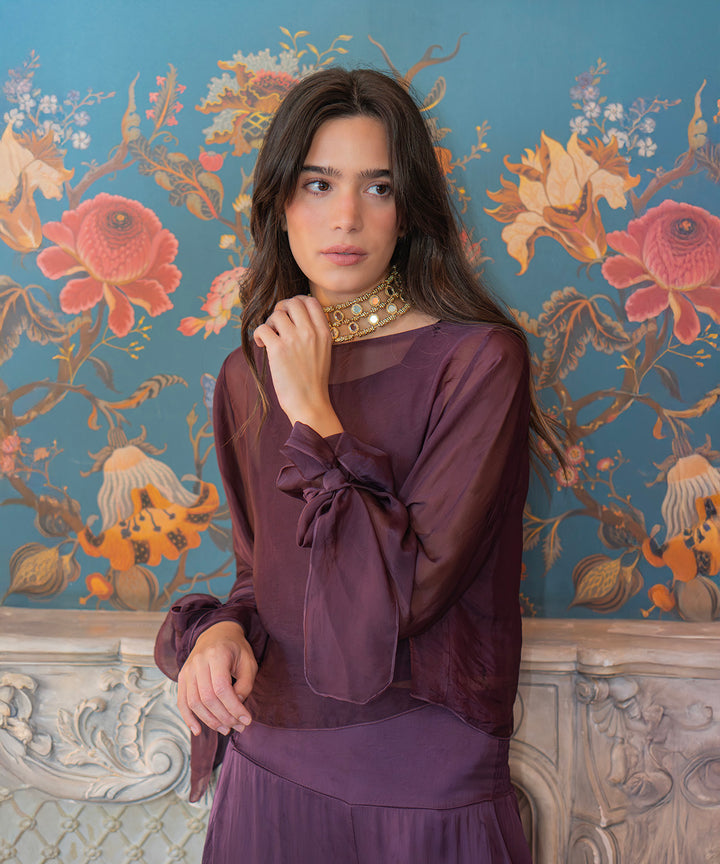 Blusa capa seda gundy