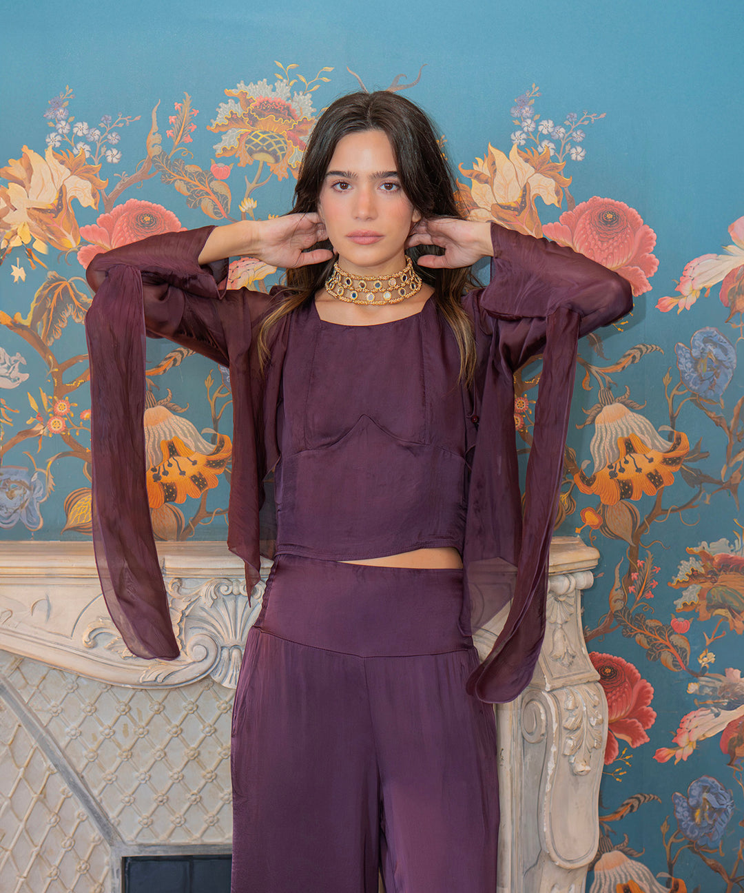 Blusa capa seda gundy