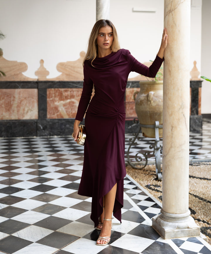 Vestido Bruma ciruela