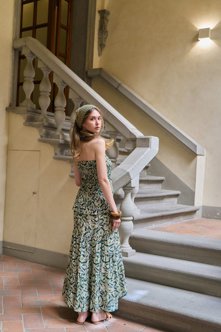 Vestido largo estampado Brezza- alliwant