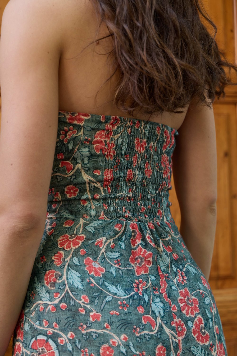 Vestido lino Boboli
