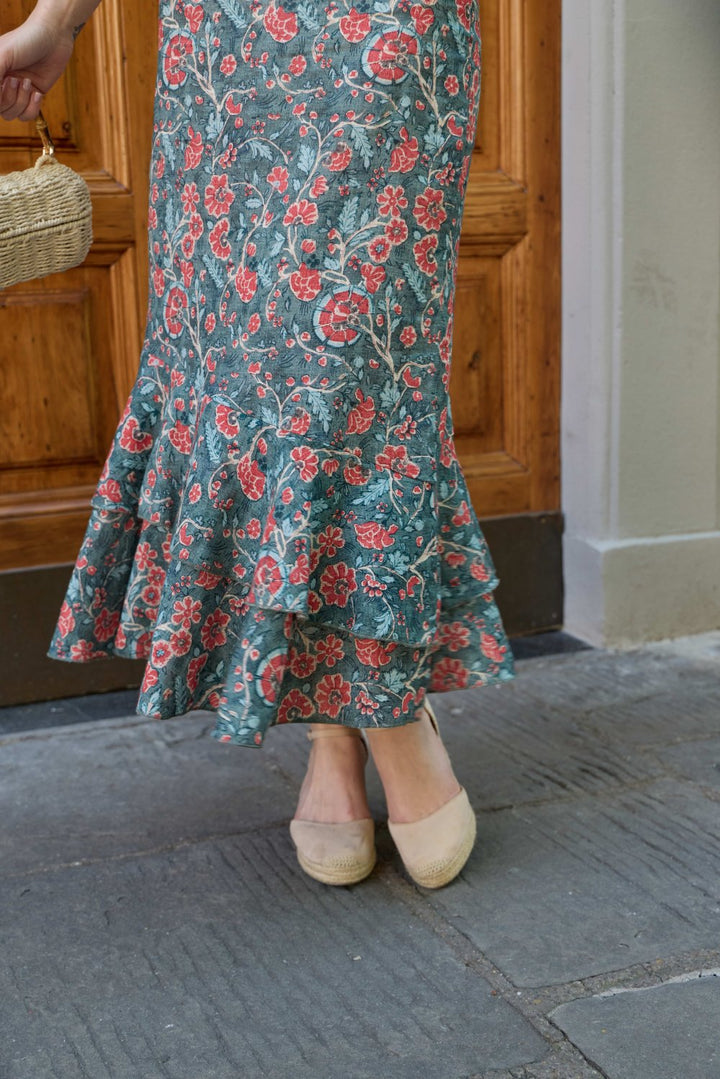 Vestido lino Boboli