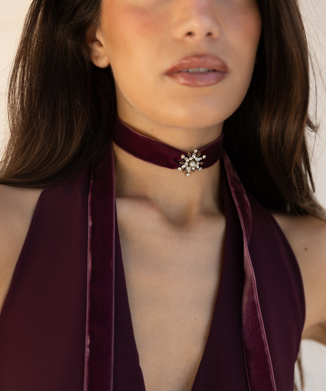 Chocker de terciopelo cloe de alliwant