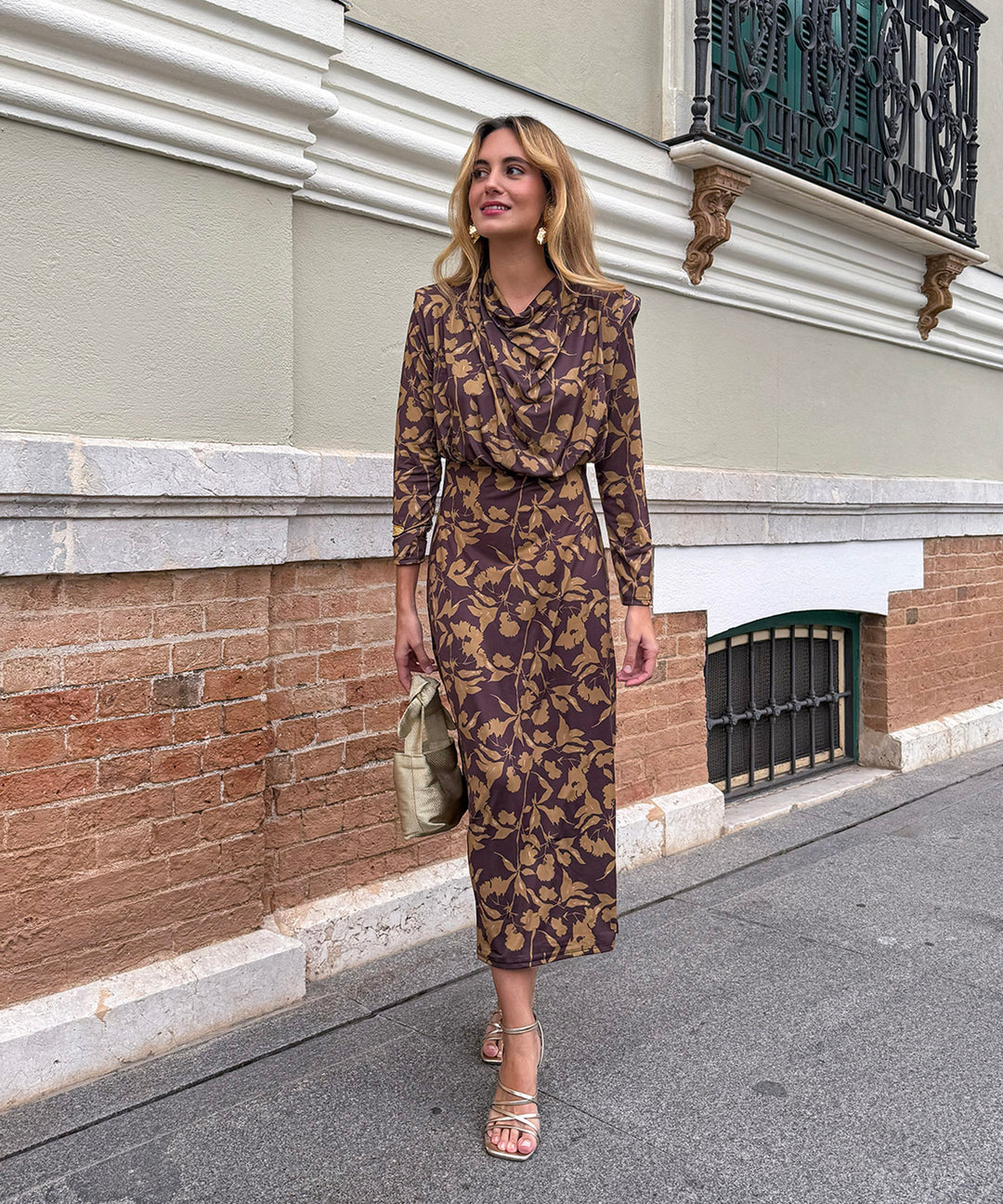 Vestido Costanza  marron