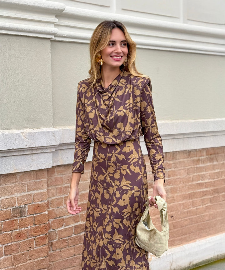 Vestido Costanza  marron