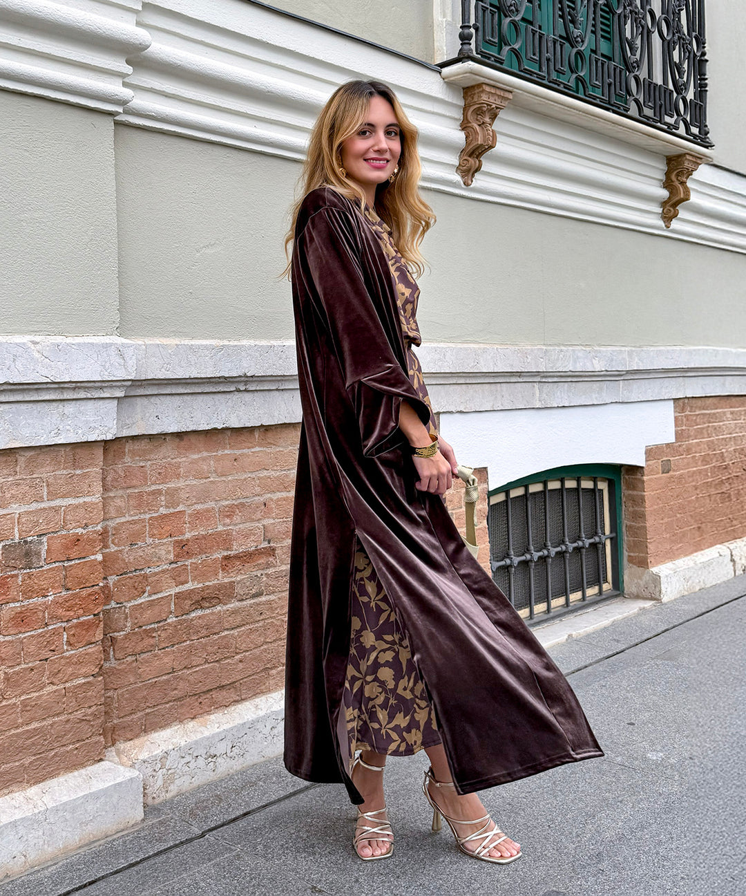 Vestido Costanza  marron