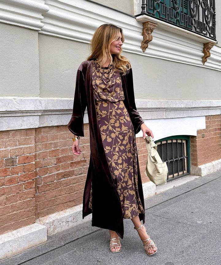 Vestido Costanza  marron