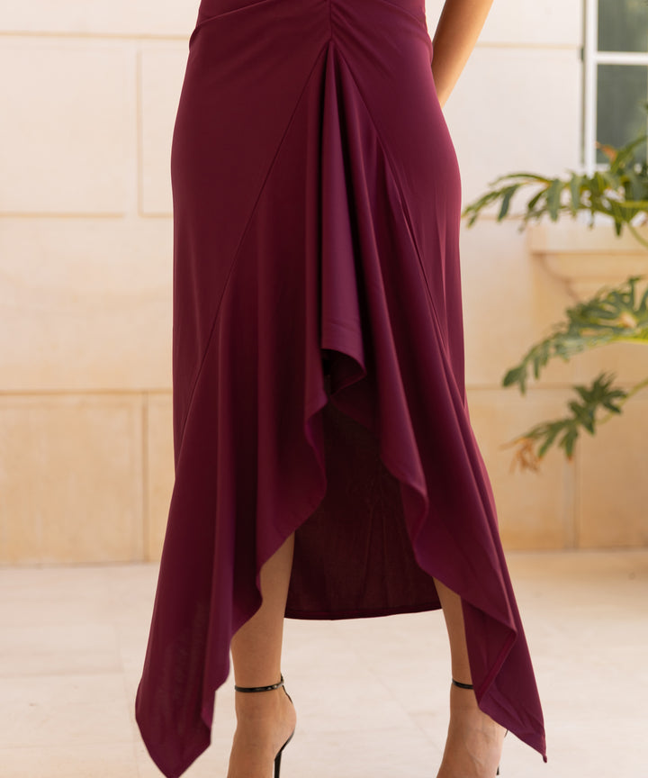 Plum Carnation Dress
