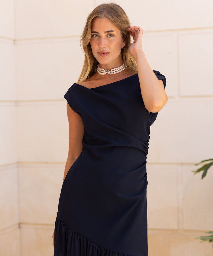 Vestido Imena azul marino
