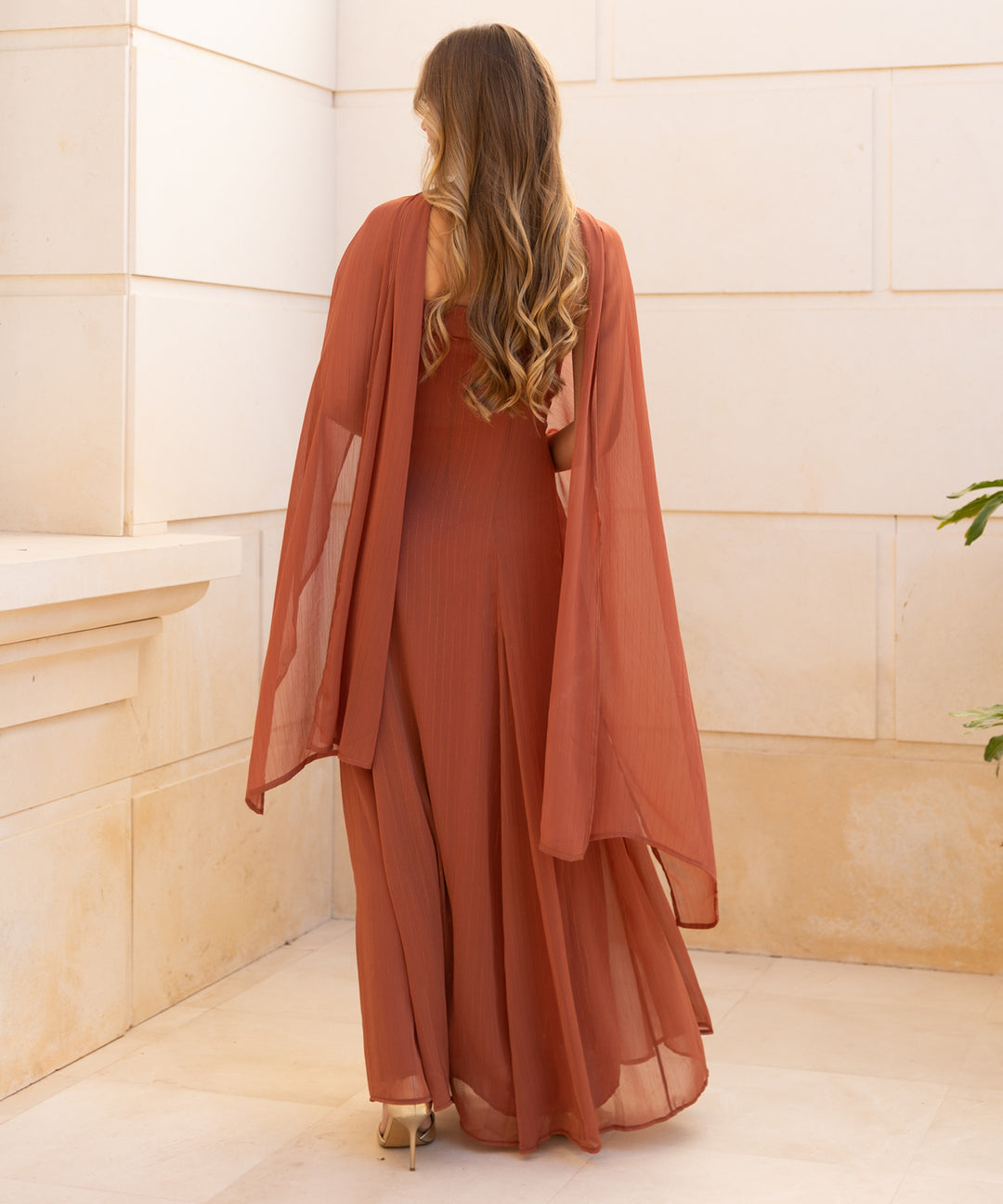 detalle de trasera chal lurex paola alliwant