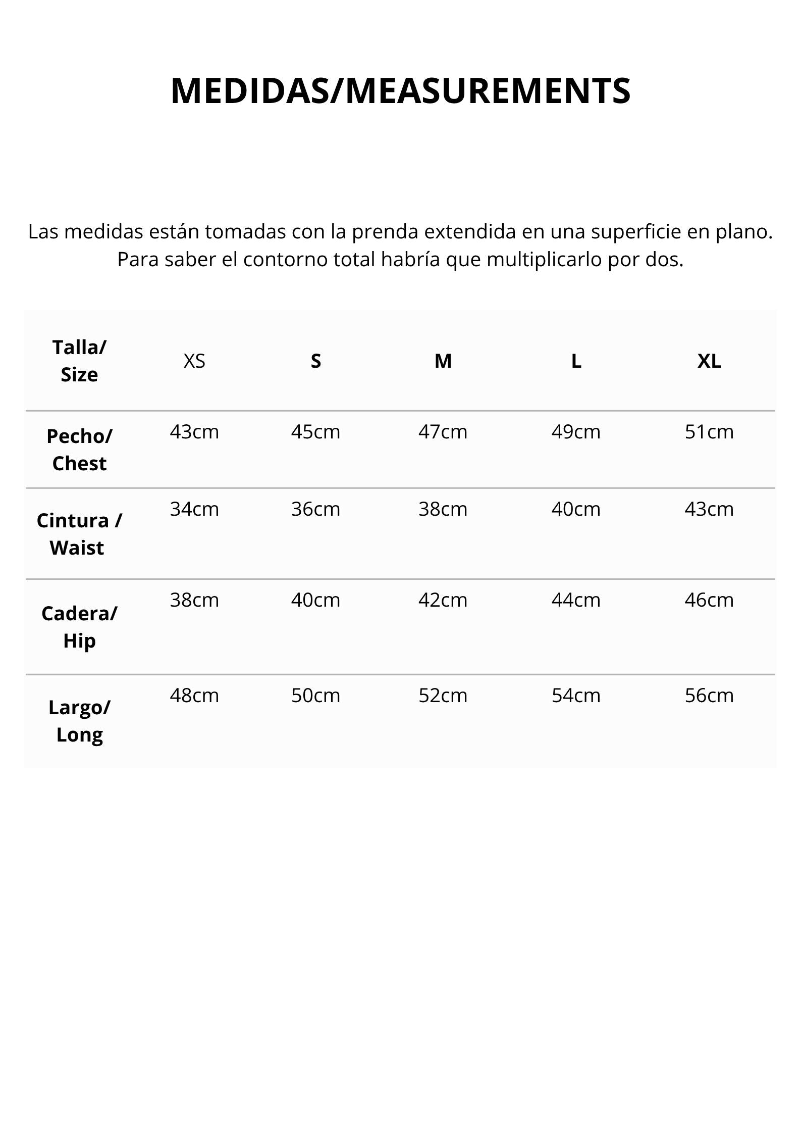 Tabla de Medidas >>