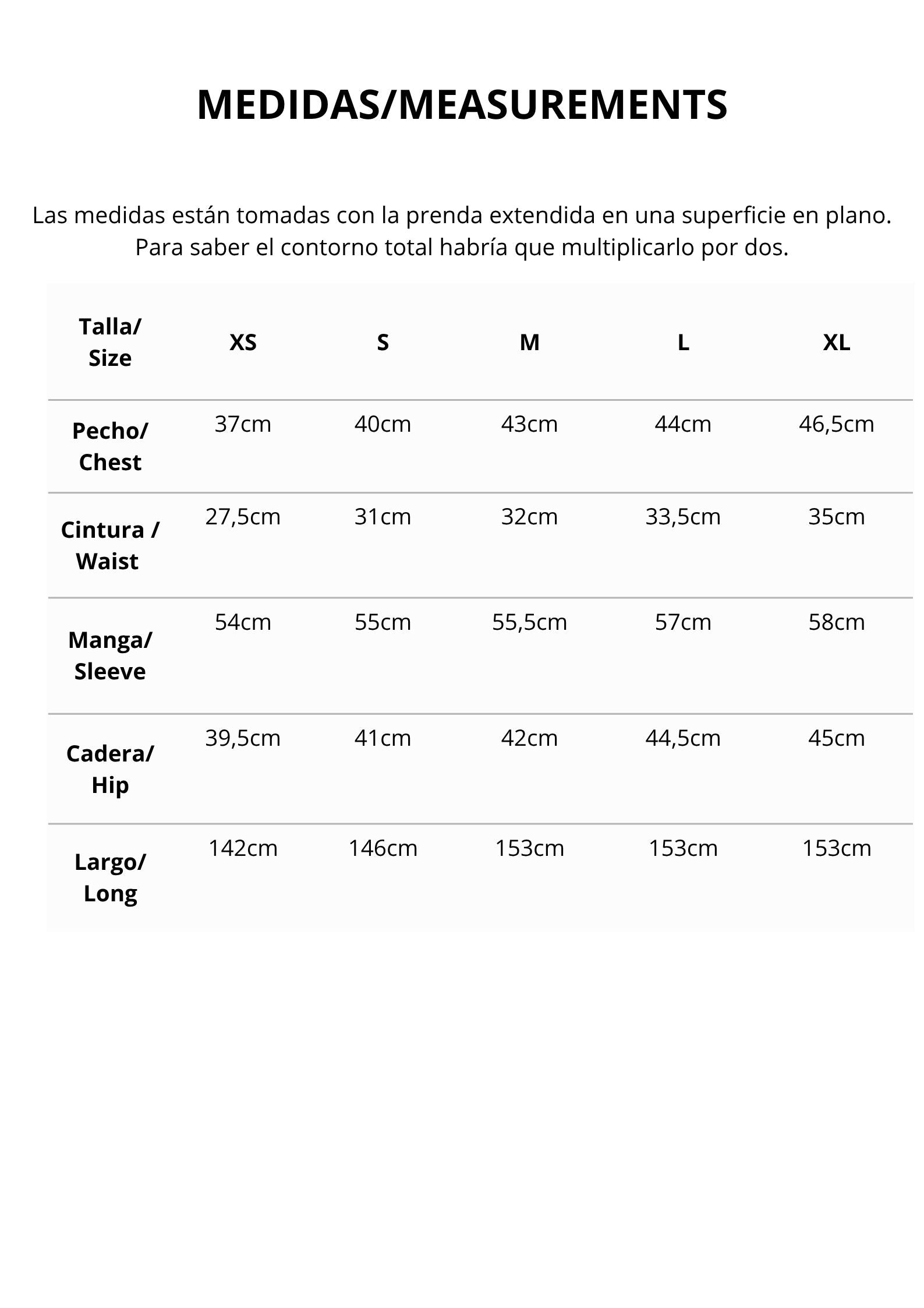 Tabla de Medidas >>