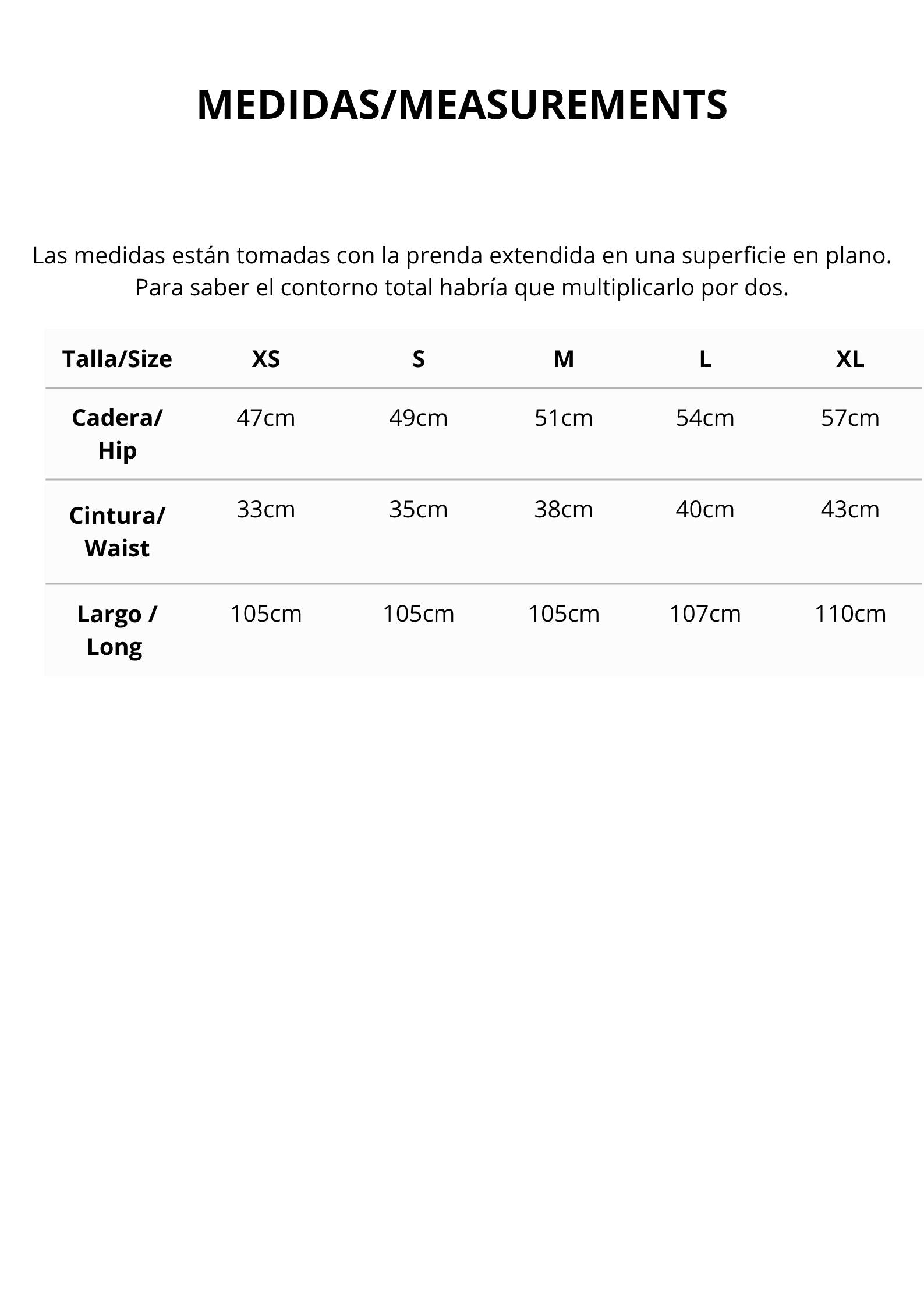 Tabla de Medidas >>