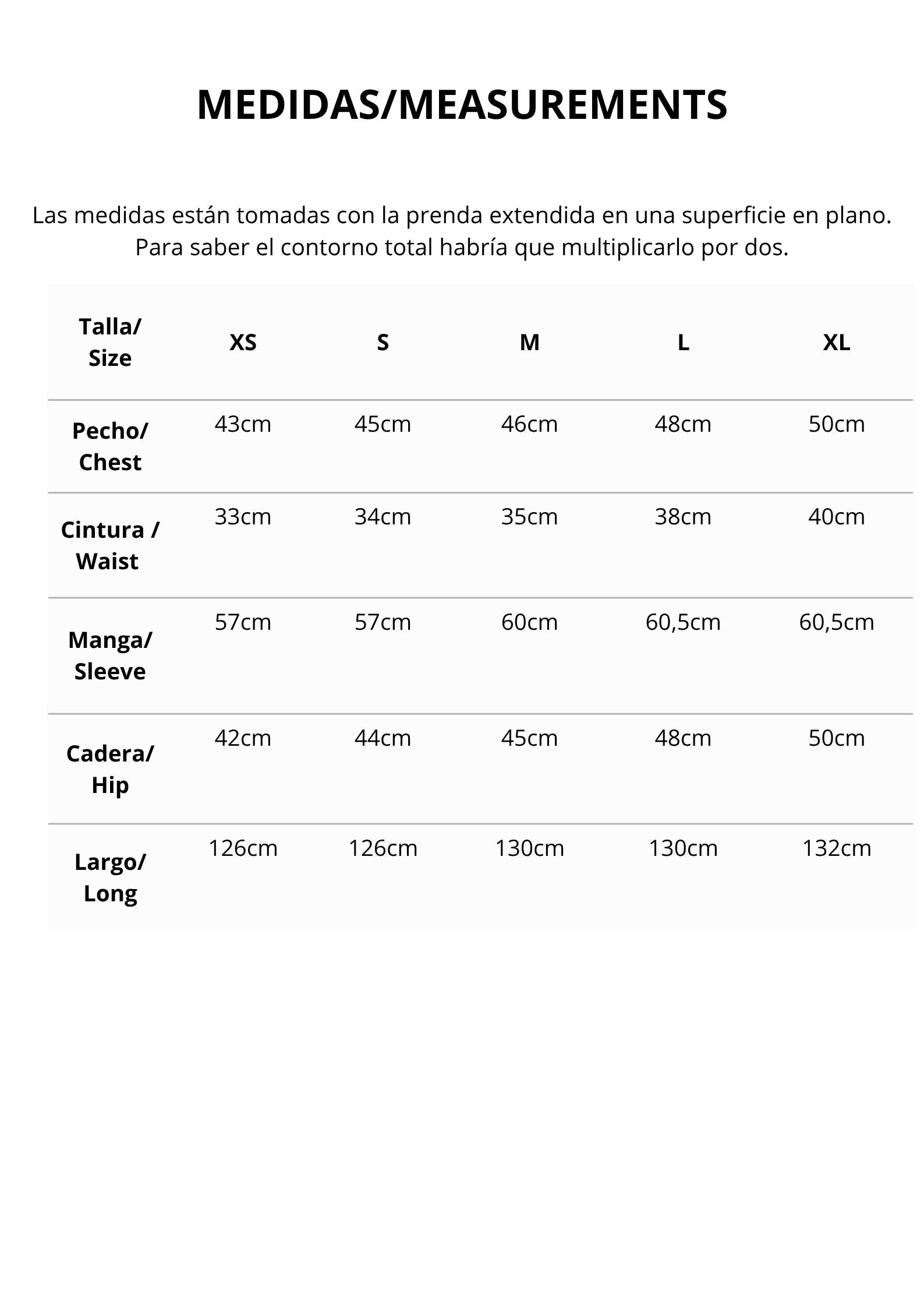 Tabla de Medidas >>
