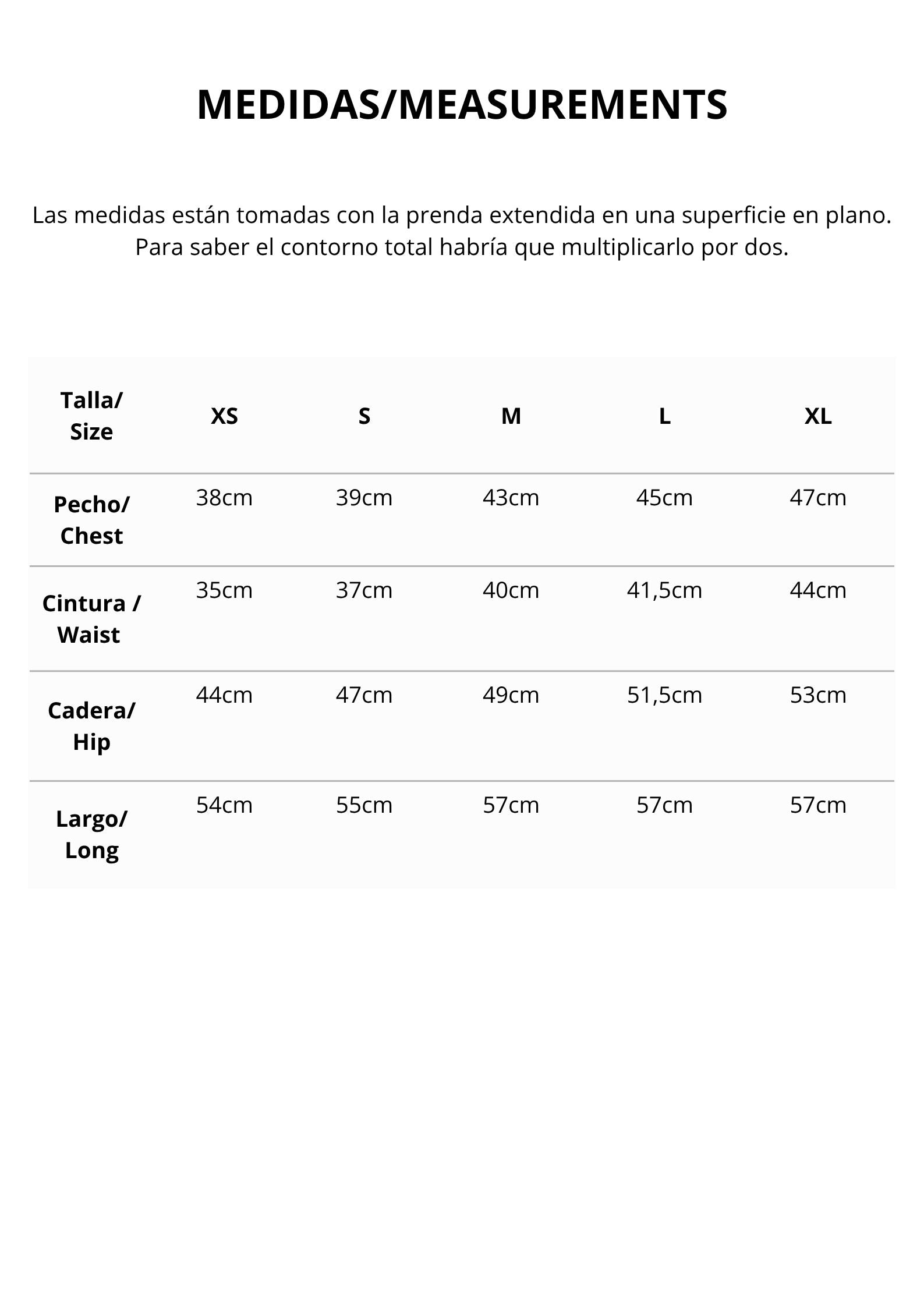 Tabla de Medidas >>