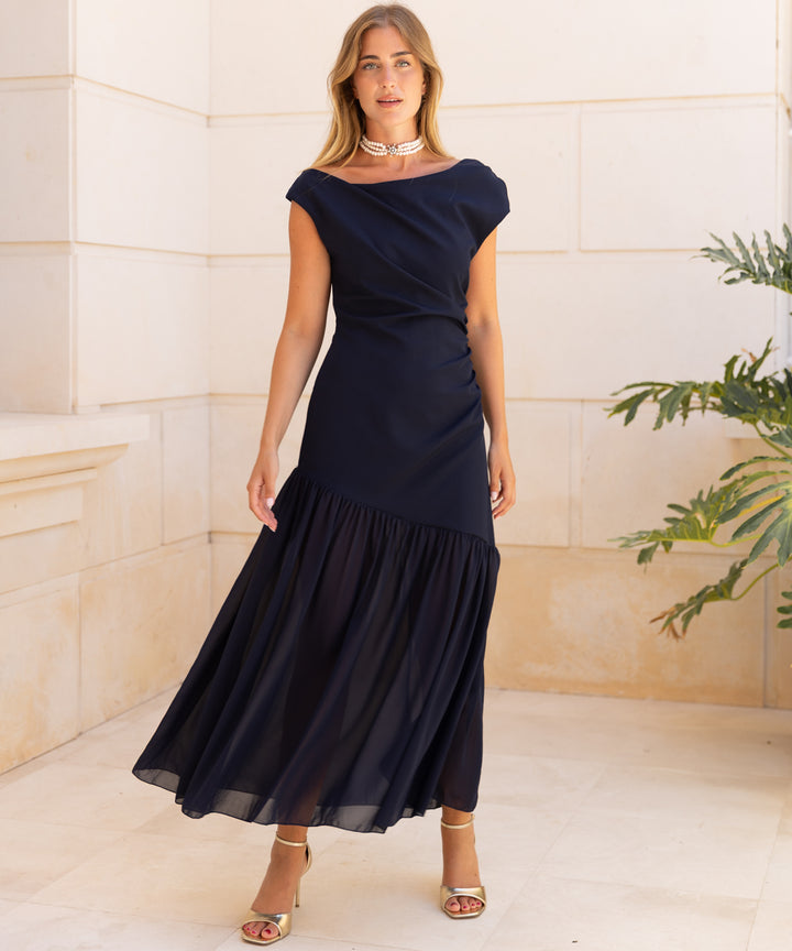 Vestido Imena azul marino