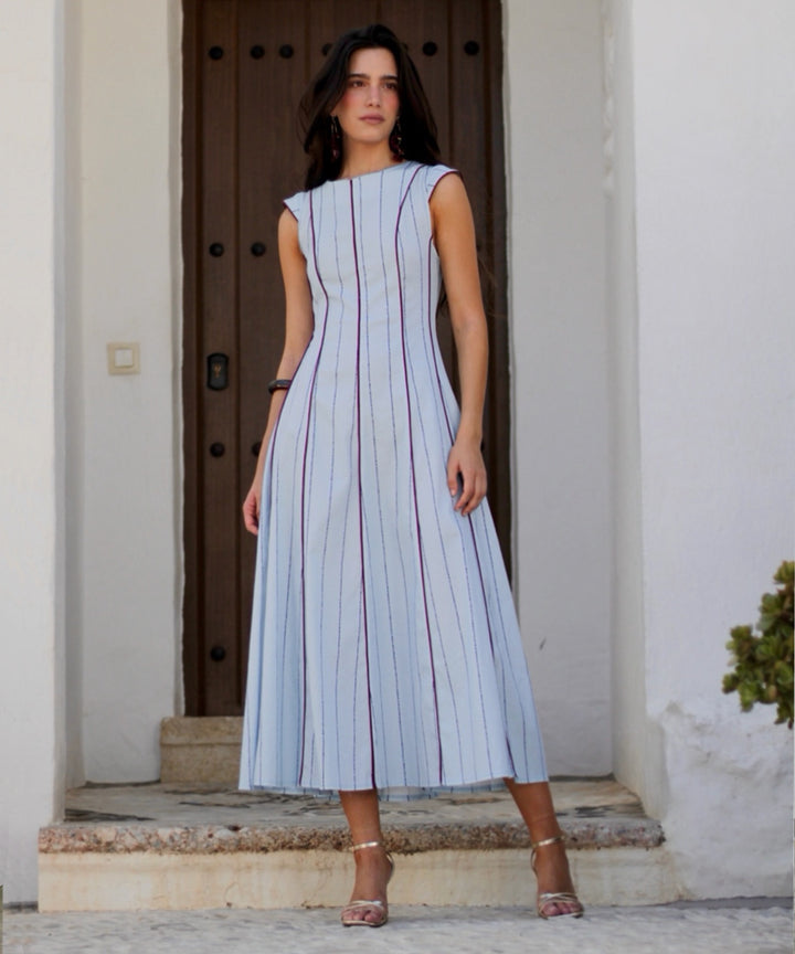 vestido estampado lineal riva de alliwant